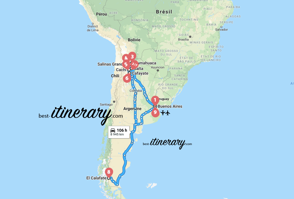 argentine-itineraire-voyage-3-carte