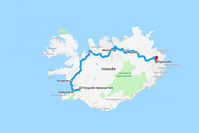 Itinéraires de voyage pour l’Islande