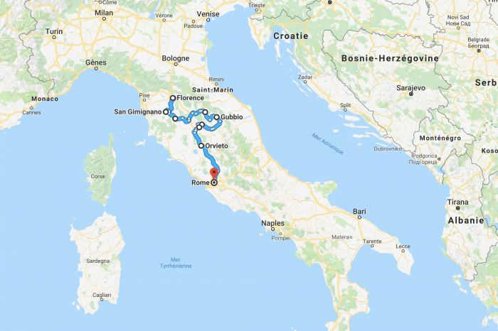 Road trip Italie